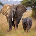 African,Elephant,With,Baby,In,Masai,Mara,National,Park,,Kenya, African,Elephant,With,Baby,In,Masai,Mara,National,Park,,Kenya,