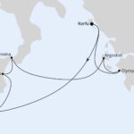 Routenplan Mittelmeer Korfu Routenplan Mittelmeer Korfu